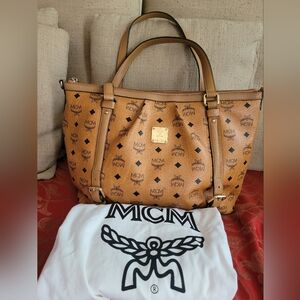 Authentic MCM Cognac Shoulder Bag
